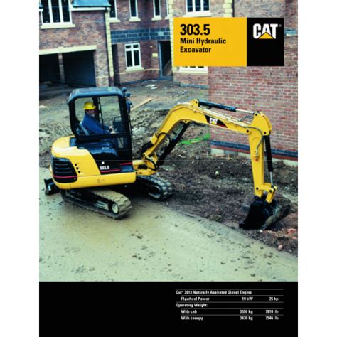 303.5 mini excavator specs|cat 303.5 brochure.